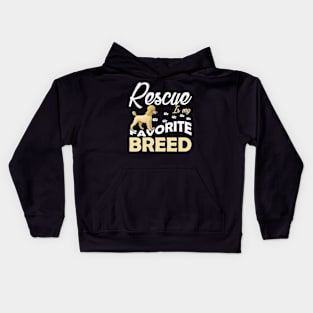 Rescue Is My Favorite Breed Kids Hoodie